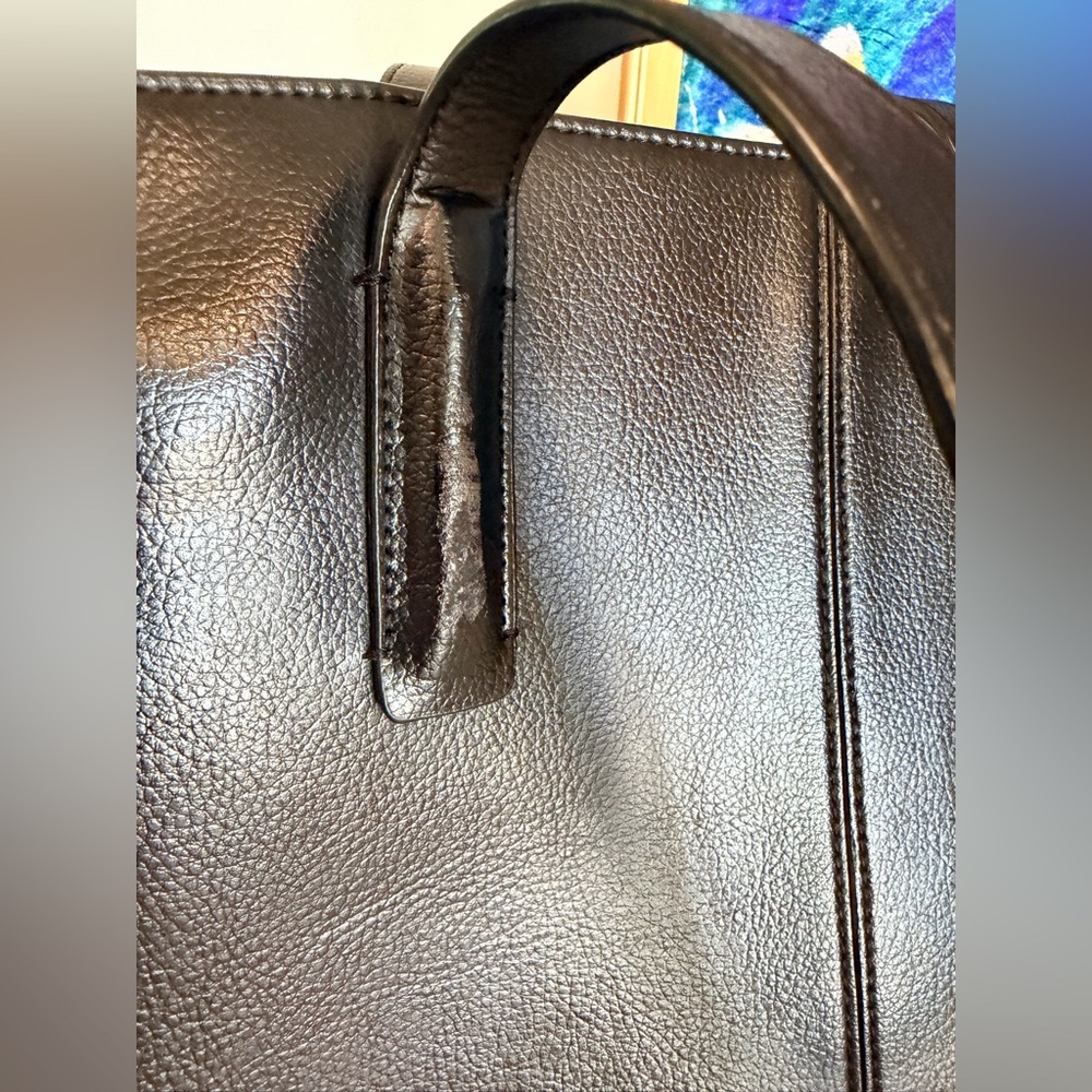 Freja New York Paloma Black Vegan Leather Tote Bag - Picture 9 of 16